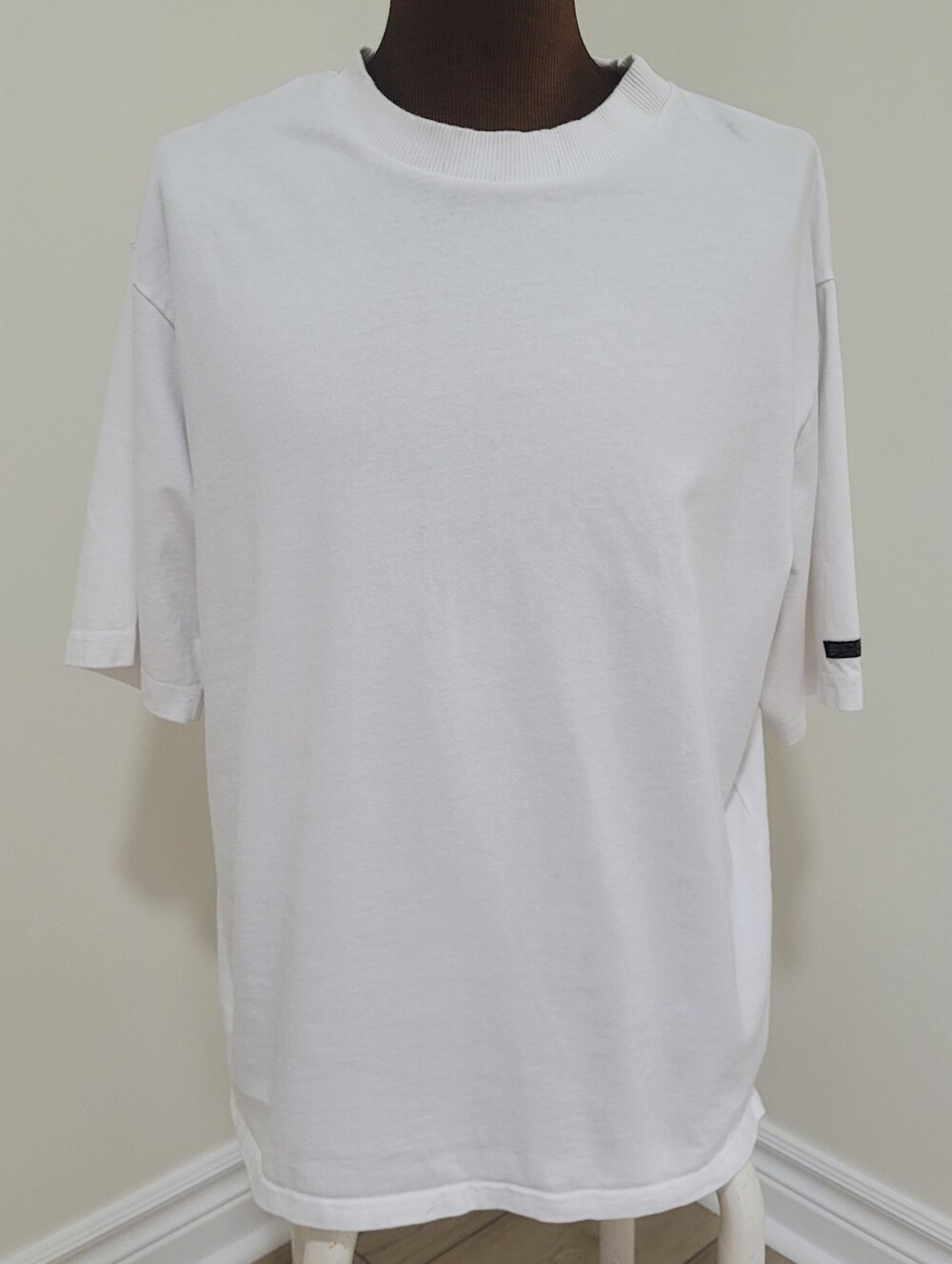 Hudson Jeans Men's Relaxed Fit Essential 100% Cotton White T-Shirt Large Casual
